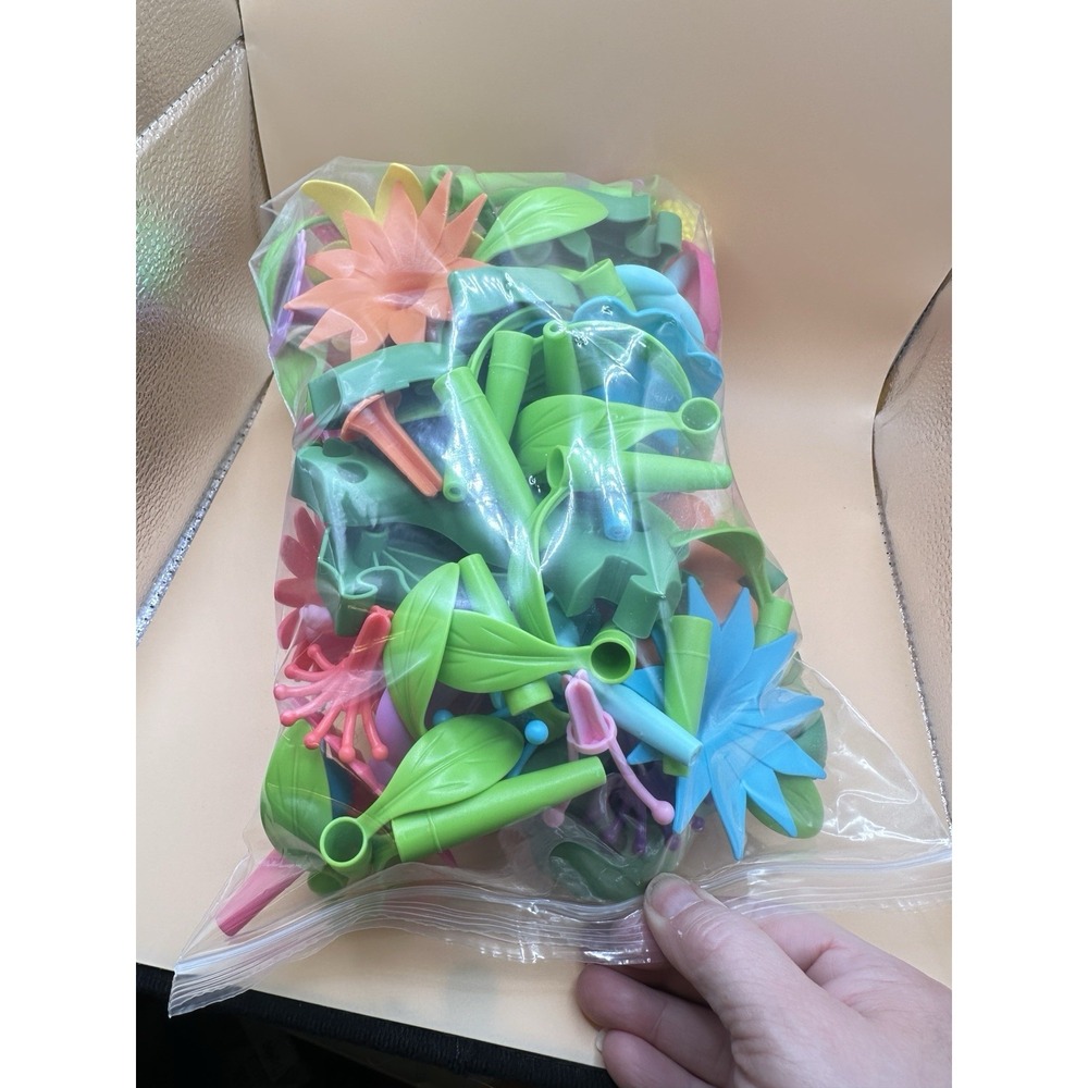 Biranco Flower Building Toy‎ Set Bulk Pieces DIY Kids STEM Montessori Lot